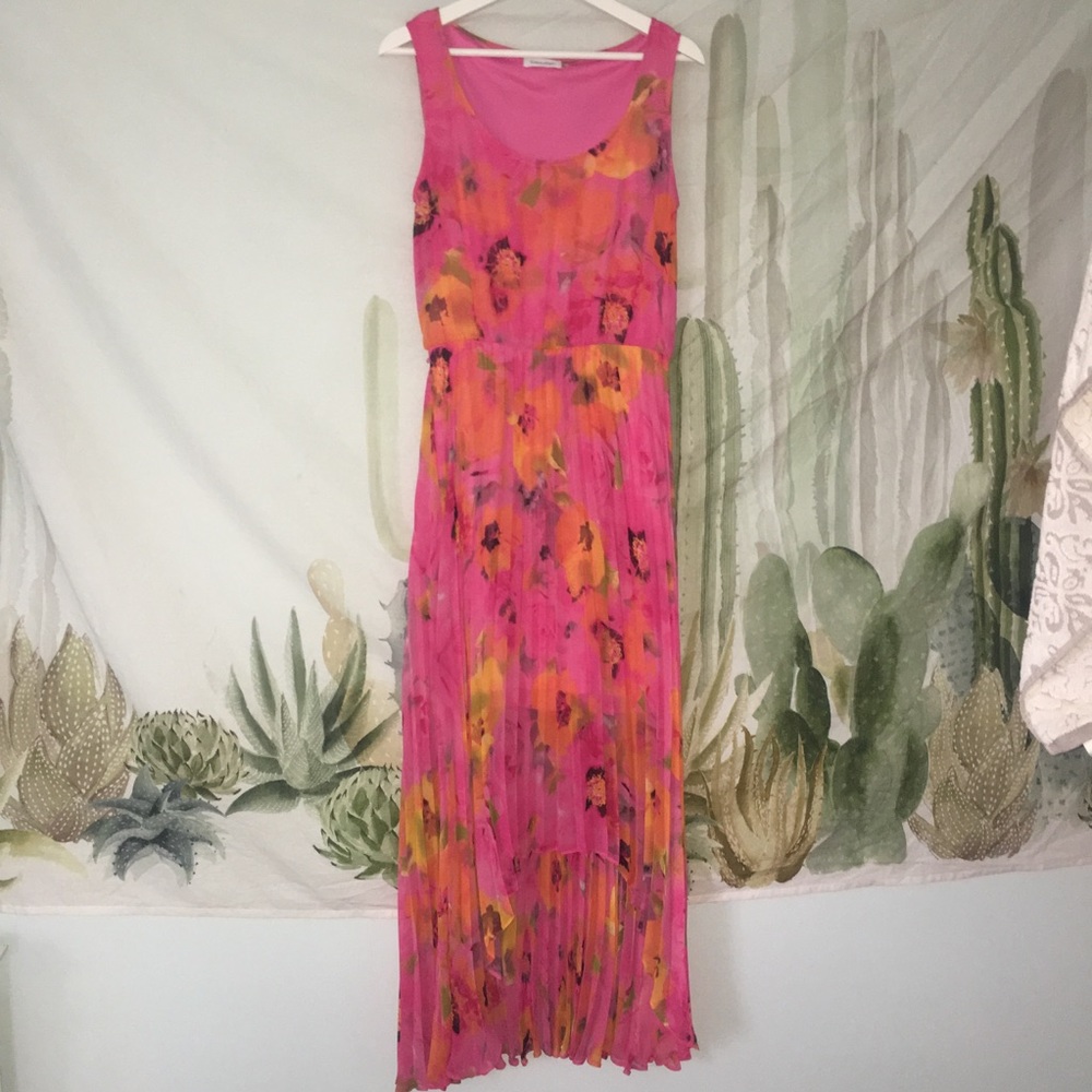 Floral, high low dress